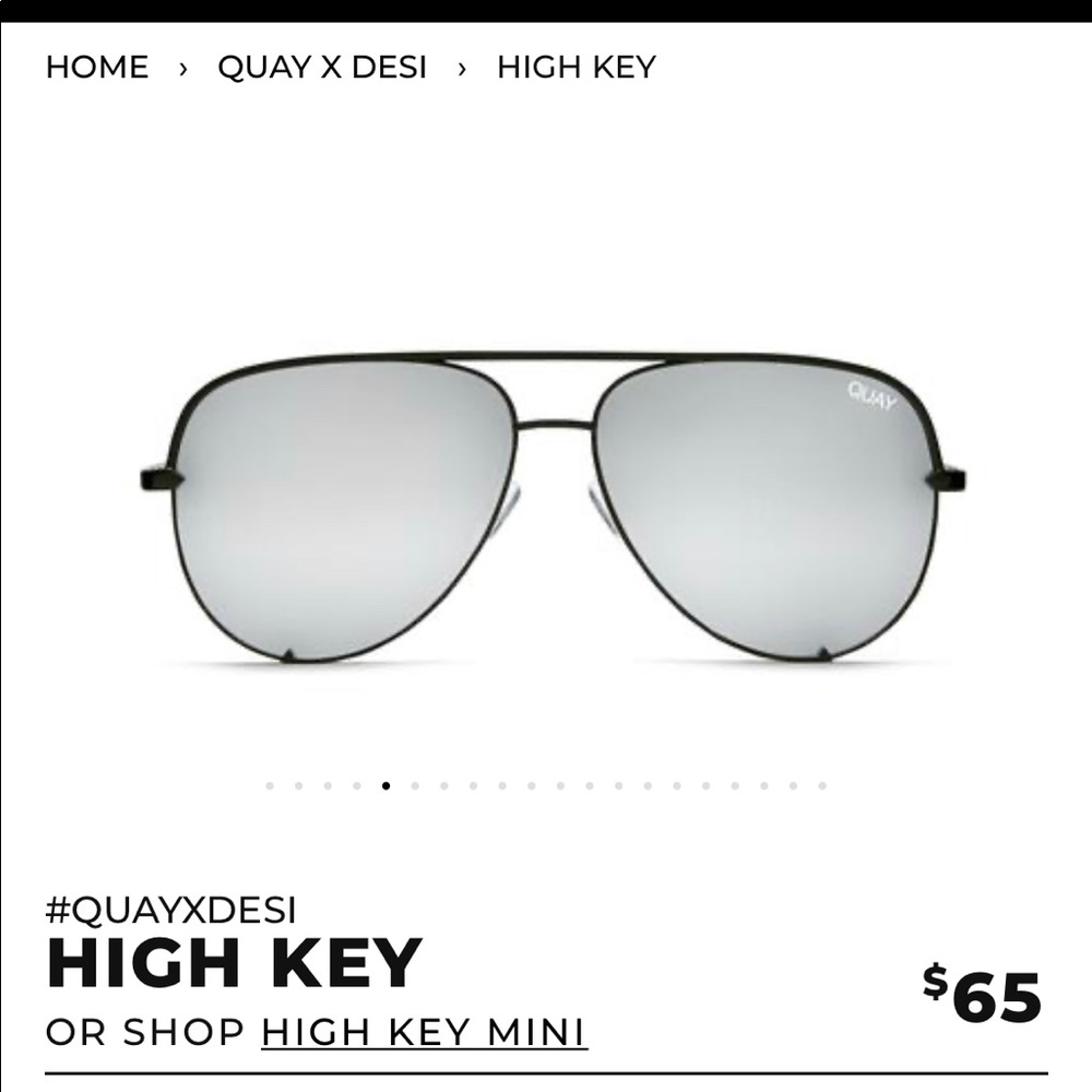 Quay x Desi HIGH KEY black/sliver
